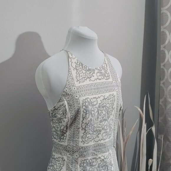 NWT EN SAISON Satin paisley print maxi dress - Picture 10 of 16